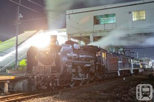 秩父铁道“SL Paleo Express”C58363号机车驶入行田市站进行试运行（秩父铁道提供）